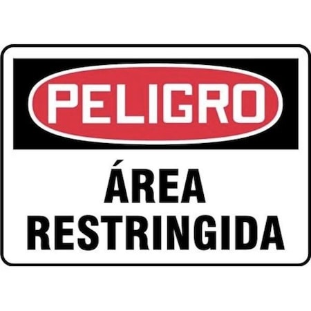 Accuform OSHA DANGER SAFETY SIGN RESTRICTED SHMADM137XP SHMADM137XP